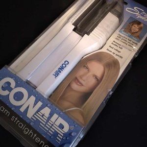 Vintage CONAIR Straight Styles Straightening Hair Flat Iron Brush